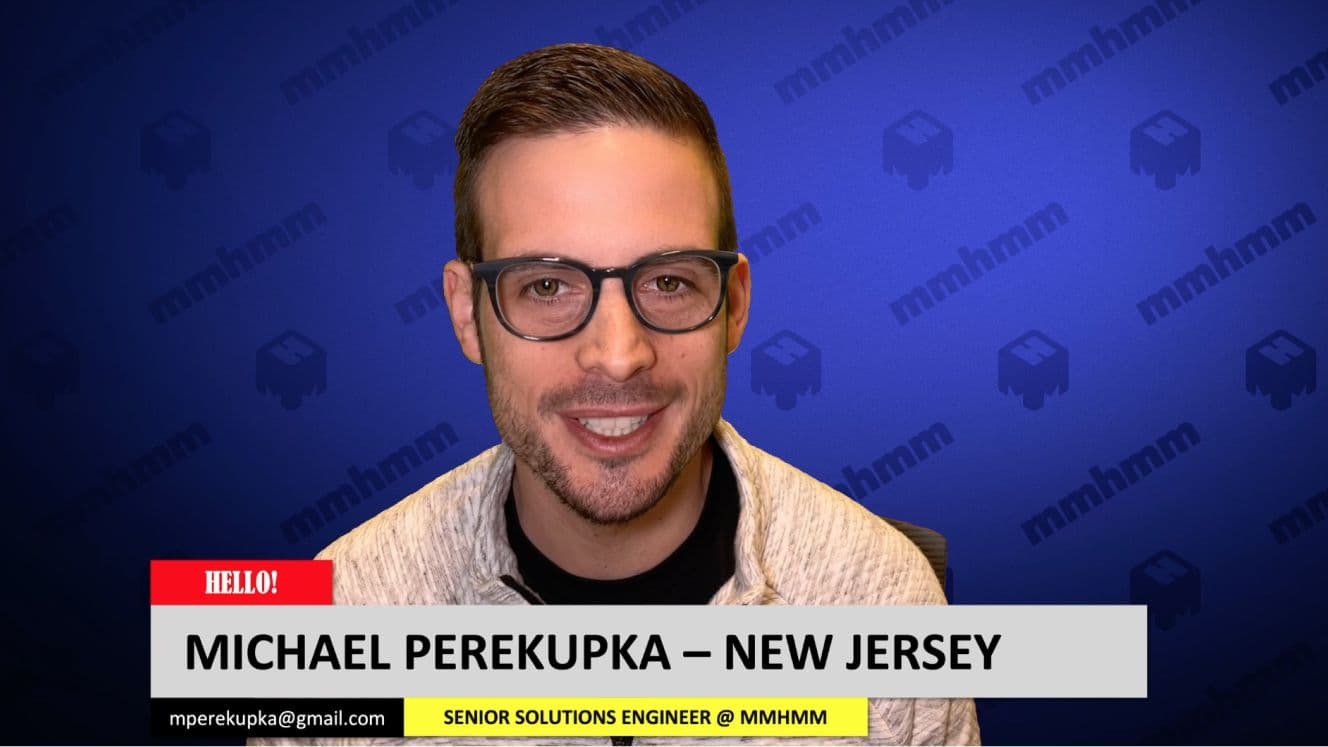 Michael Perekupka with lower third contact information